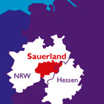 Landkarte Sauerland