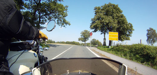 Stoppschild am Oelinghauser Kreuz