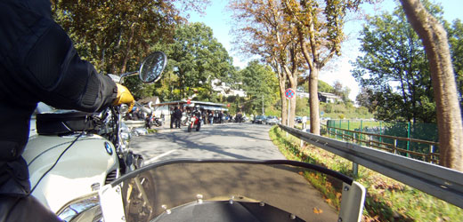 Ein Treffpunkt für Motorradfahrer, die "Kaffee-Ecke" an der Sorpe