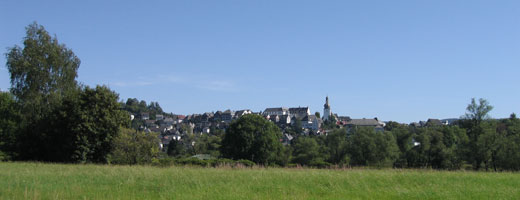 Blick auf Arnsberg aus dem Alten Feld