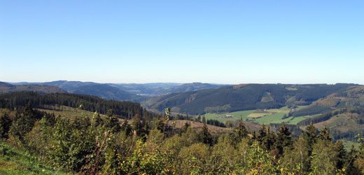 Blick vom Oberen Staubecken der EMark
